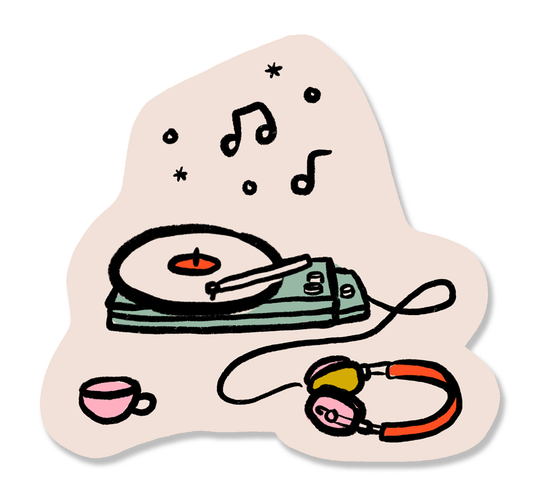 Record Player Sticker