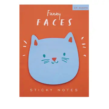 Cat Funny Faces Die Cut Sticky Notes