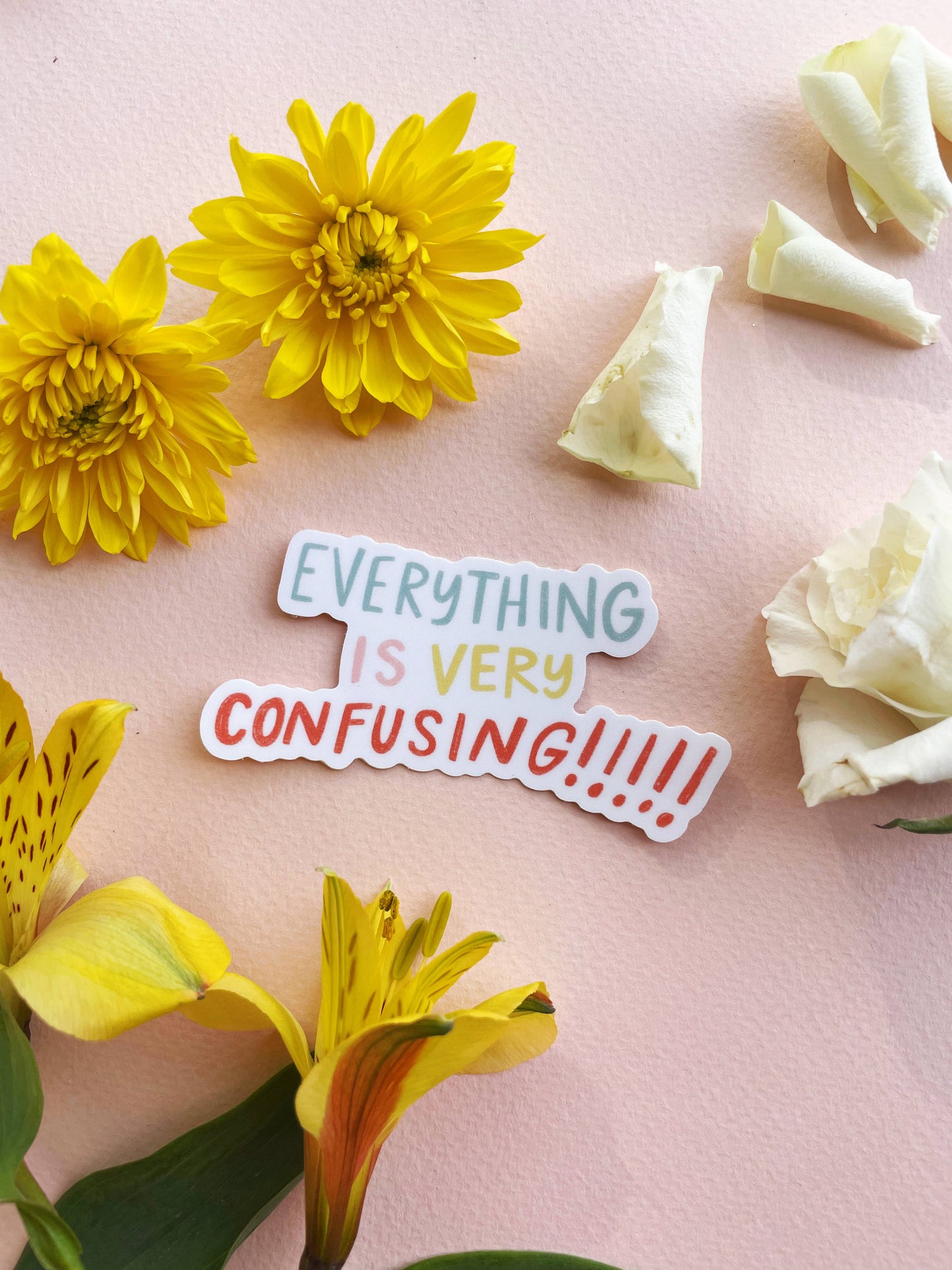 Everything Is Very Confusing Vinyl Sticker