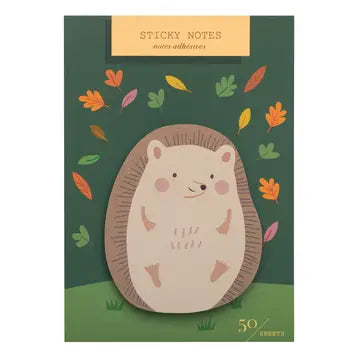 Hedgehog Die Cut Sticky Notes