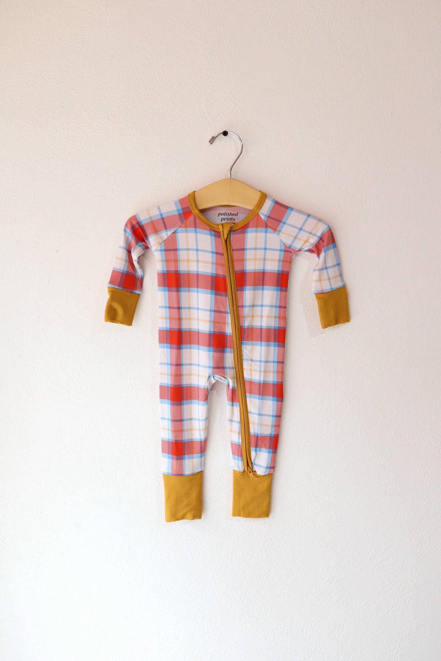 Plaid Bamboo Baby Pajamas