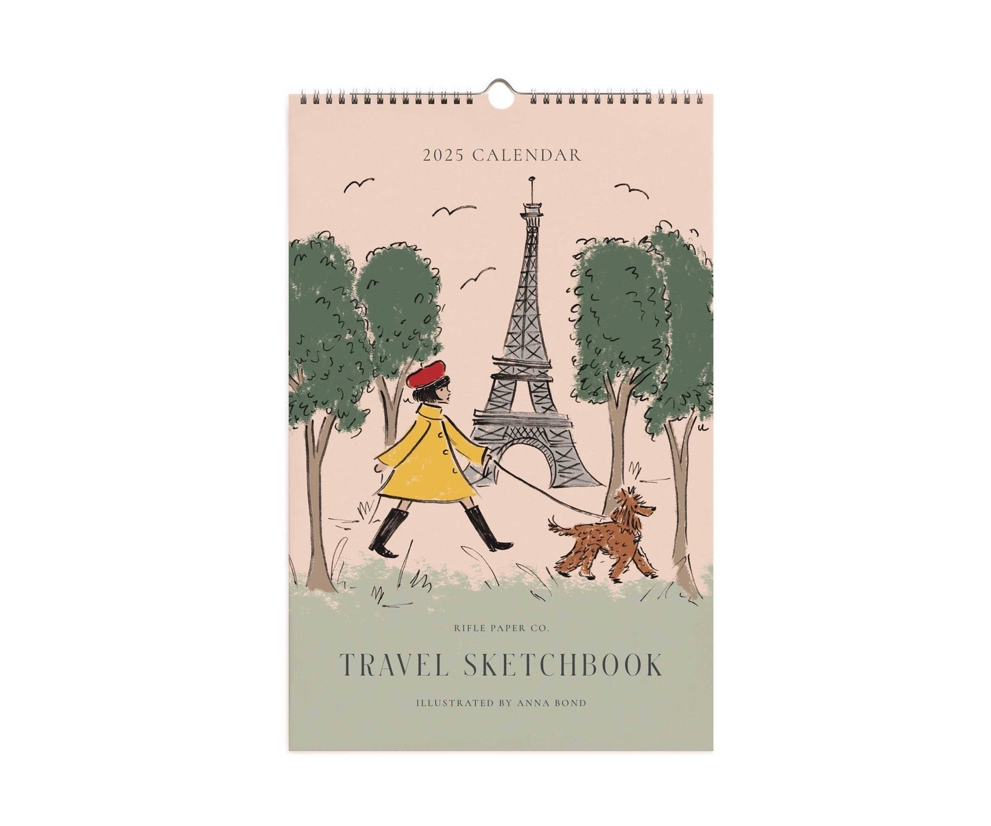 2025 Travel Sketchbook Wall Calendar