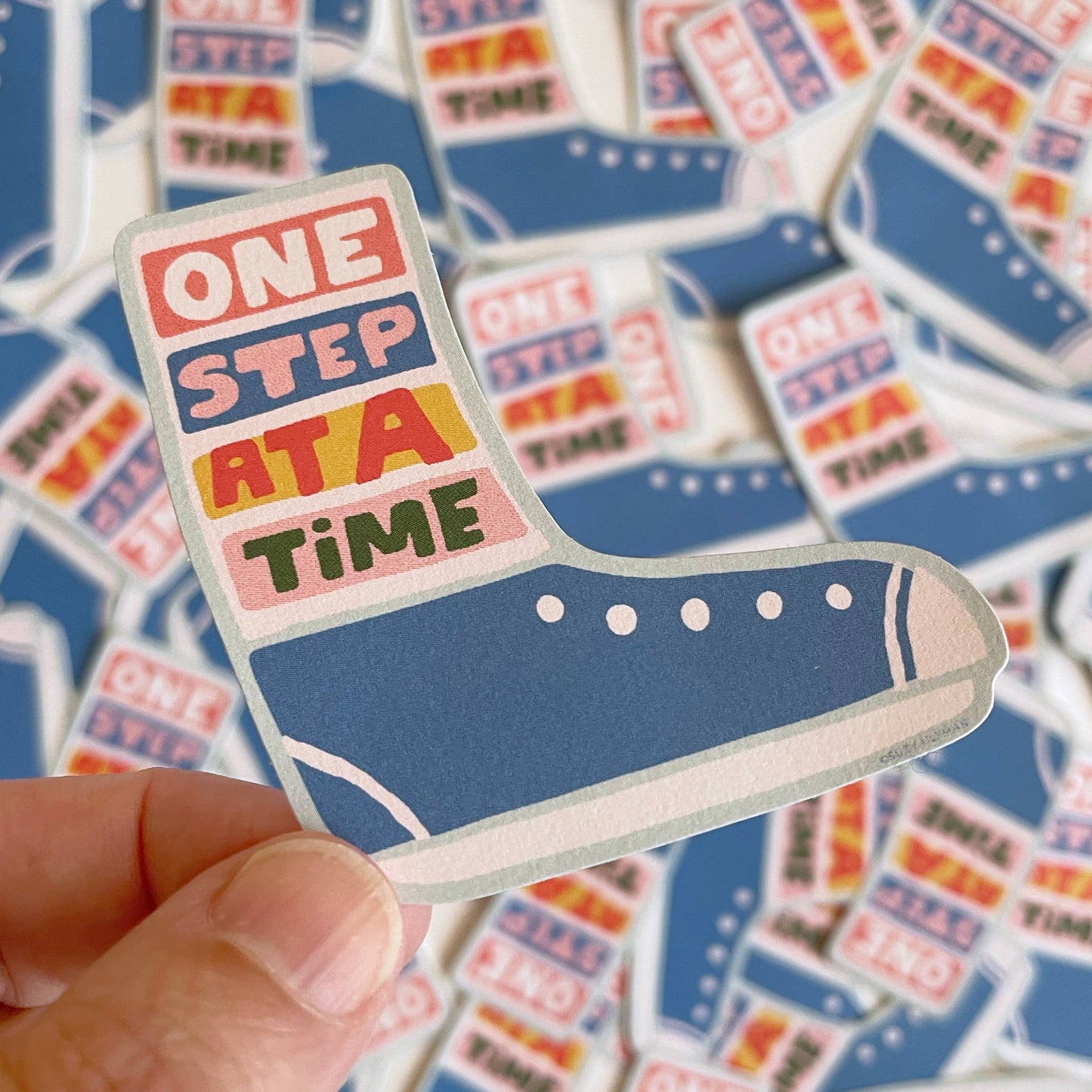 One Step At A Time Sticker