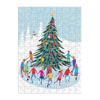 Tree Skaters 130pc Puzzle Ornament