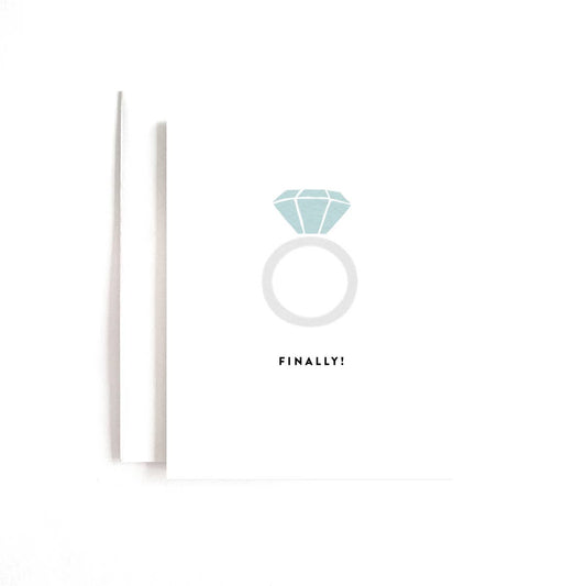 Finally Engagement Ring Card