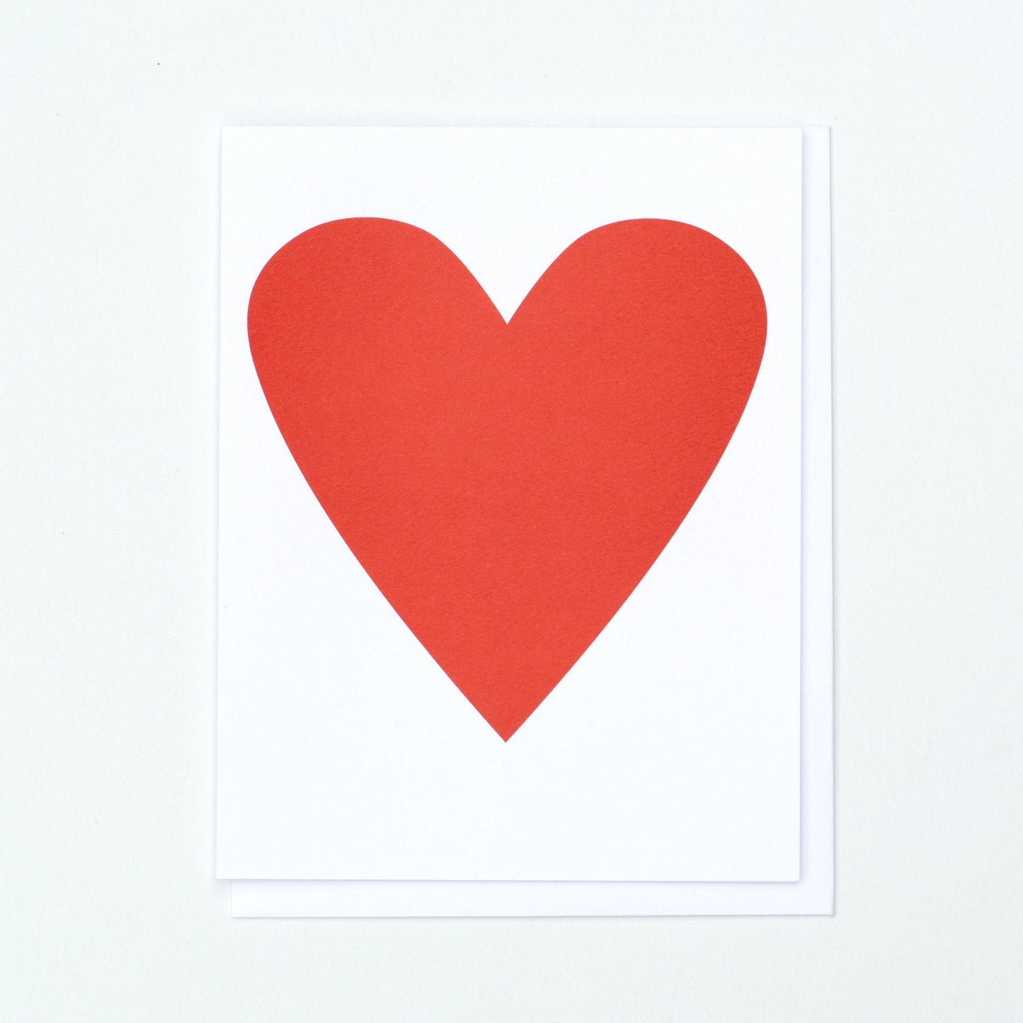 Classic Red Heart Note Card