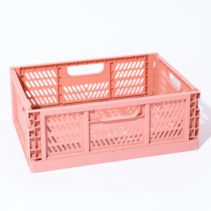 Large Apricot Folding Crate