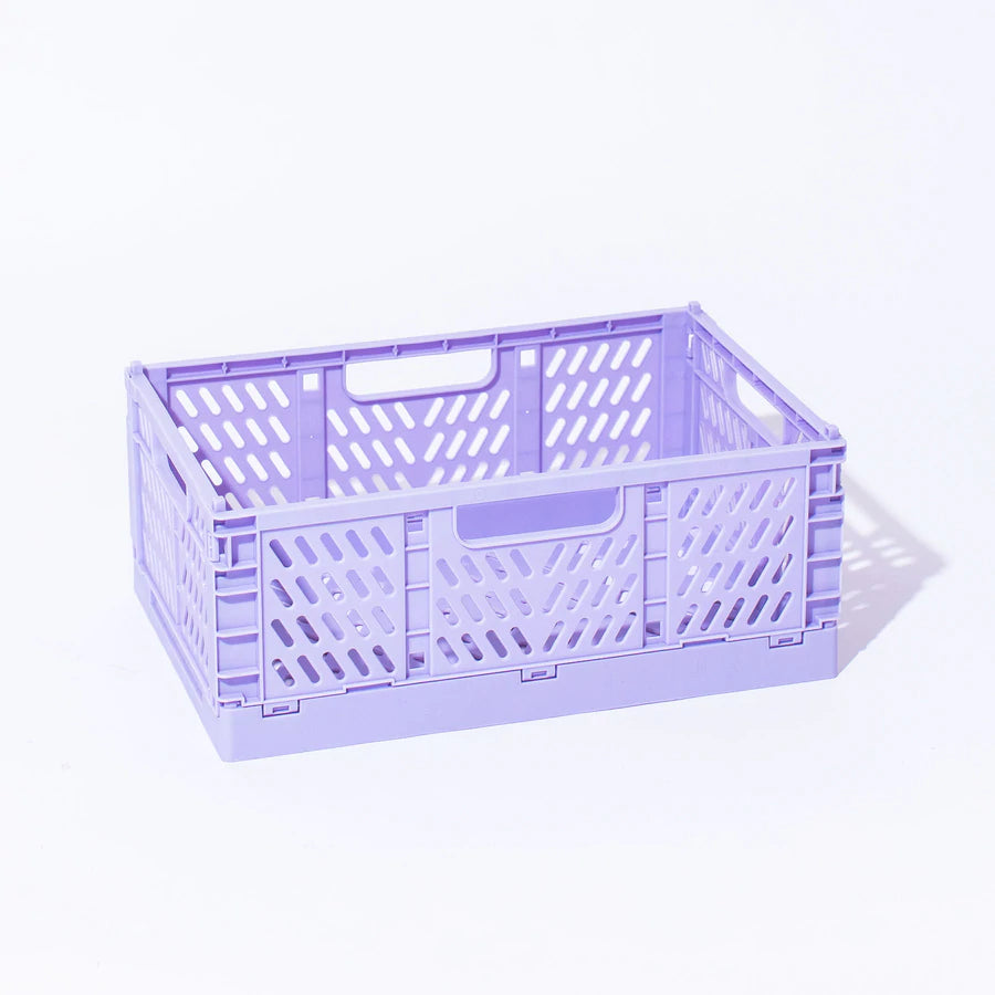 MLavender Medium Storage Crate